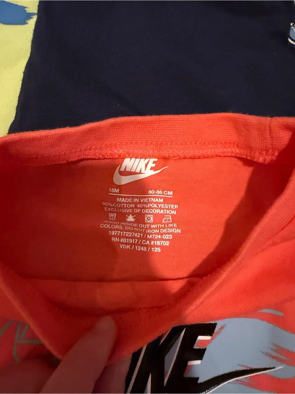 Nike Kids Short Sleeve Tee Bundle - Red, Yellow, Navy, Orange, Blue, Gray